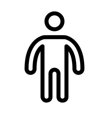 Adam satırı vektör simgesi