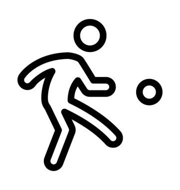 Futbol oyuncusu vektör simgesi 