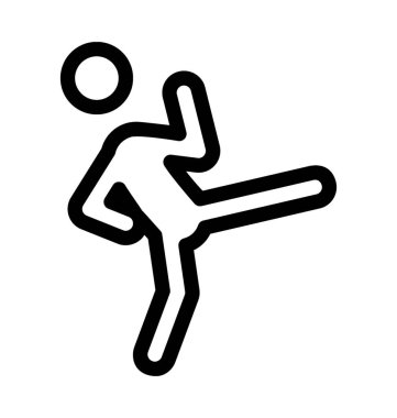 Futbol oyuncusu vektör simgesi 