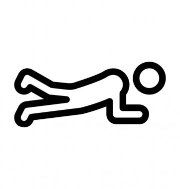 Push up vektör simgesi 