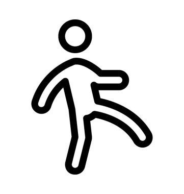 Runner çizgi vektör simgesi