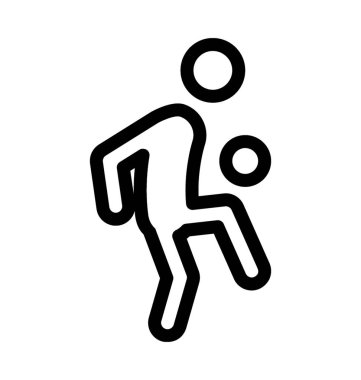 futbol oyuncusu vektör simgesi 