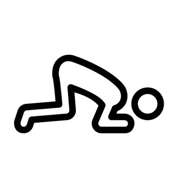 Push up vektör simgesi 