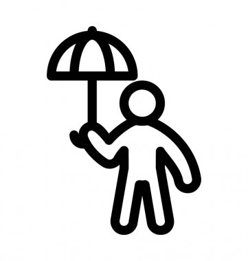 Adam satırı vektör simgesi 