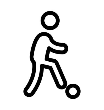 futbol oyuncusu vektör simgesi 