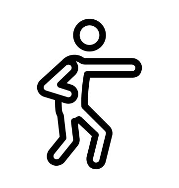 Karate satırı vektör simgesi 