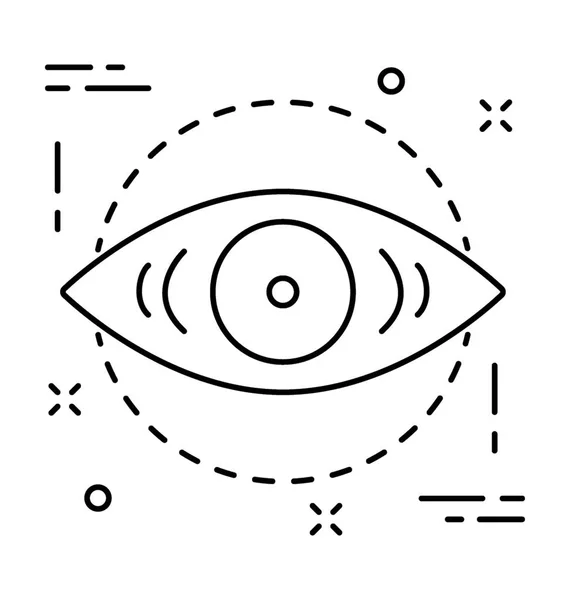 Бачення Лінія Векторної Icon — стоковий вектор