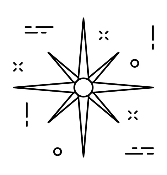 Векторная Икона Компаса — стоковый вектор