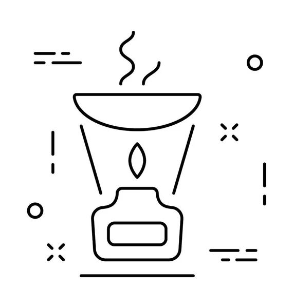 Duch Lampy Vektorové Ikony — Stockový vektor