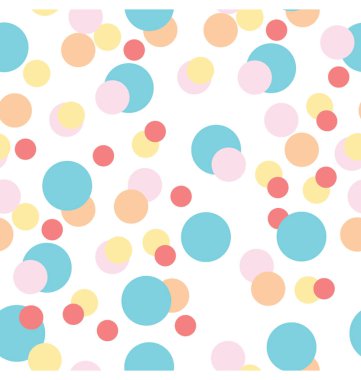 Lekeli ve daireler Seamless Modeli 