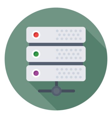 Veri tabanı vektör simgesi