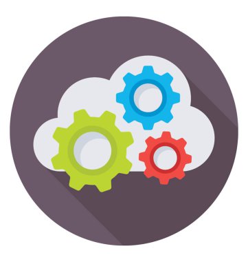 bulut hesaplama vektörü simgesi