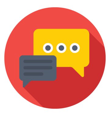 Forum düz vektör simgesi