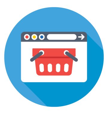 E ticaret vektör simgesi