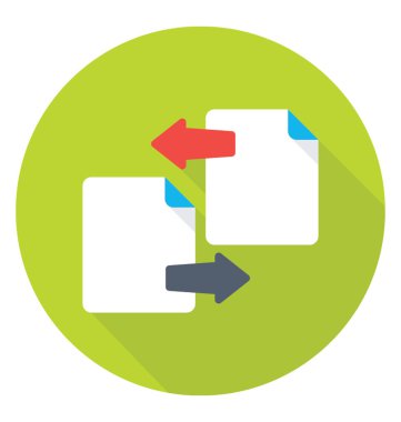 Dosya paylaşım vektör simgesi 