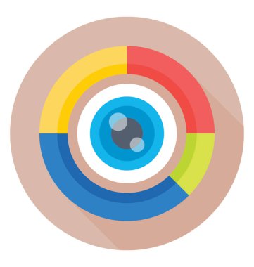 pasta grafiği vektör simgesi