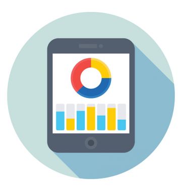 analitik düz vektör simgesi 