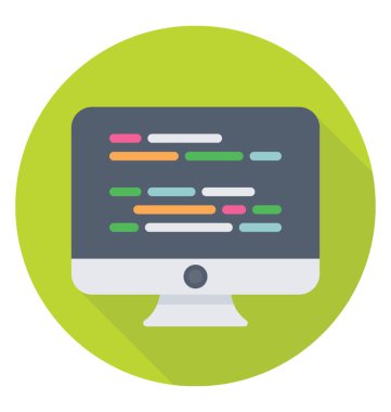 Düz vektör simgesi kodlanıyor