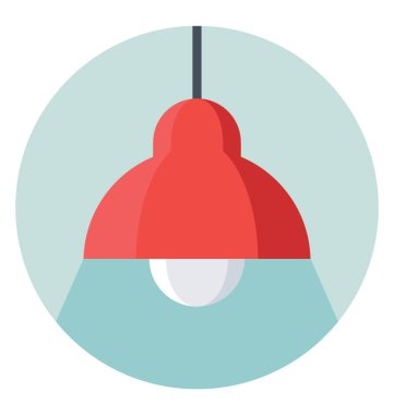 Işık düz vektör simgesi