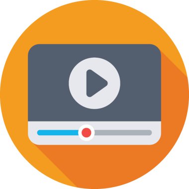 ortam oynatıcı vektör simgesi