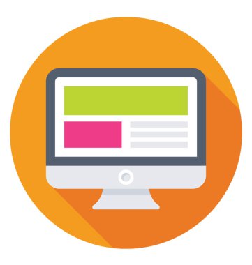 Düz vektör simgesini izle