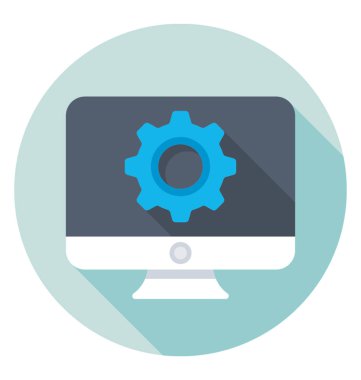 Geliştirme düz vektör simgesi