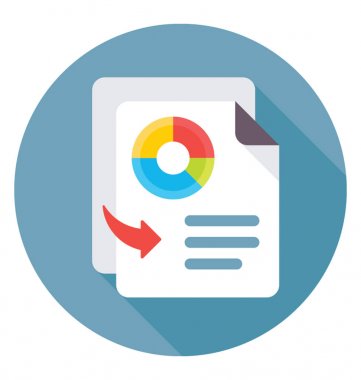 düz vektör simgesini rapor et