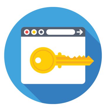 Anahtar ifade vektör simgesi