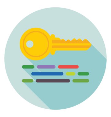 Anahtar ifade vektör simgesi