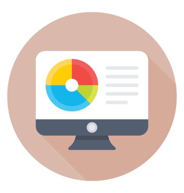 analitik düz vektör simgesi