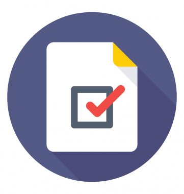 Düz vektör simge yapmış