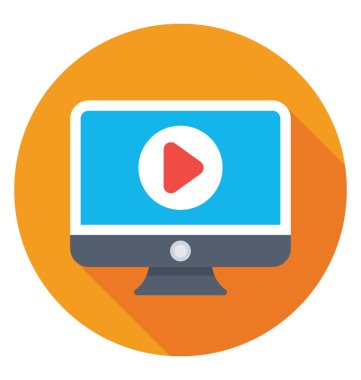 ortam oynatıcı vektör simgesi