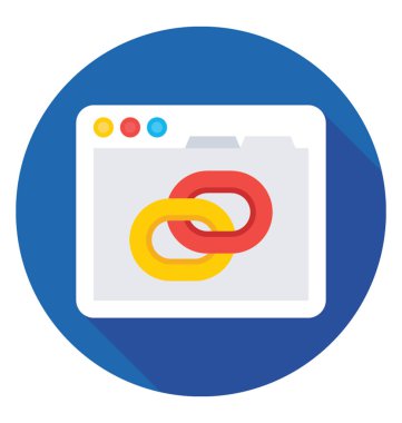 Bağlantı bina vektör simgesi