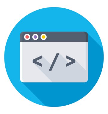 Düz vektör simgesi kodlanıyor