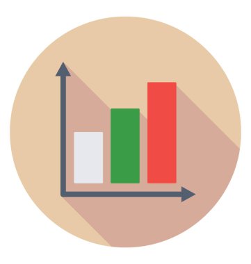 bar çizelgesi vektör simgesi