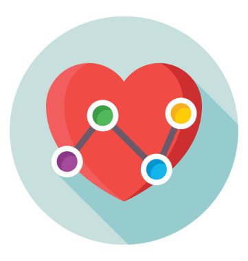 Kalp atışını vektör simgesi