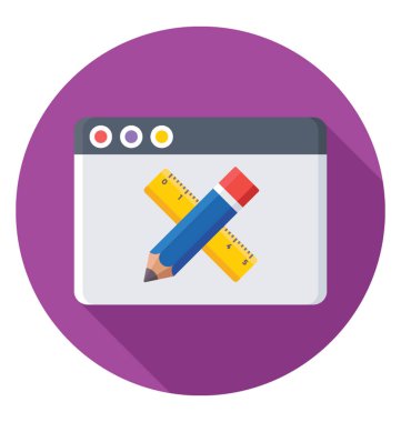 Web tasarımı vektör simgesi