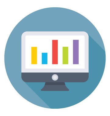 Çevrimiçi grafik vektör simgesi