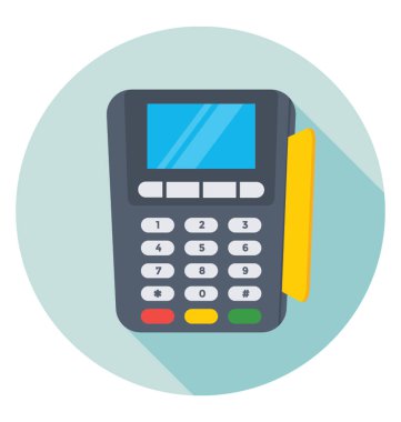 Kartı Terminal vektör simgesi