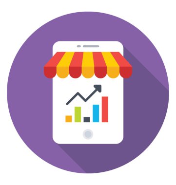 analitik düz vektör simgesi