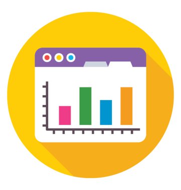 Web Analytics vektör simgesi 