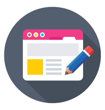 Web tasarımı vektör simgesi