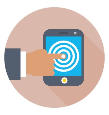 Dokunmatik ekran vektör simgesi