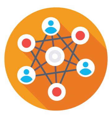 Düz vektör simge ortaklık