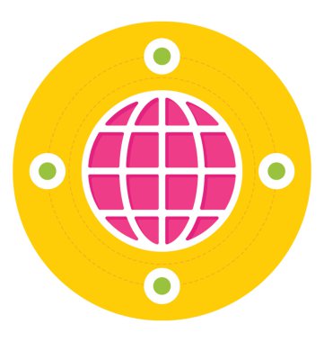 genel ağ vektör simgesi