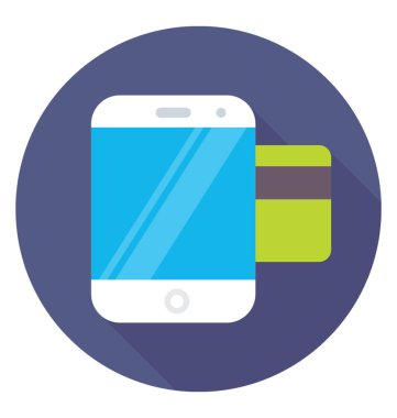 mobil bankacılık vektör simgesi