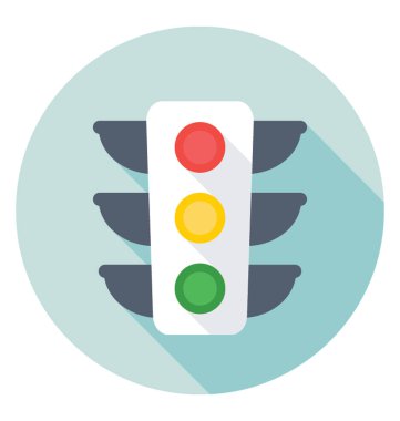 Trafik ışıkları vektör simgesi