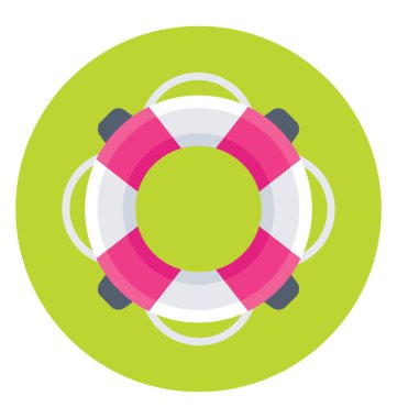 hayat halka vektör simgesi