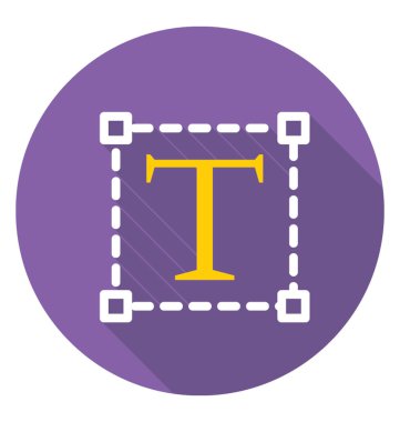 Metin aracı vektör simgesi