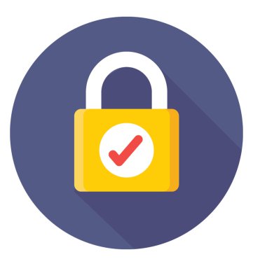 Parola düz vektör simgesi